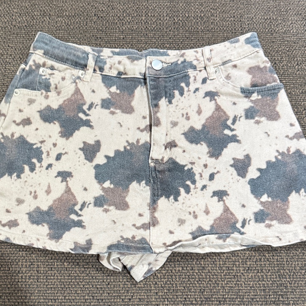 Cow Print Women's Skort